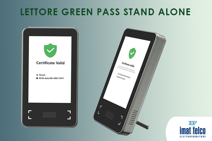 GREEN PASS: Lettore QR Code Stand Alone - Imat Felco